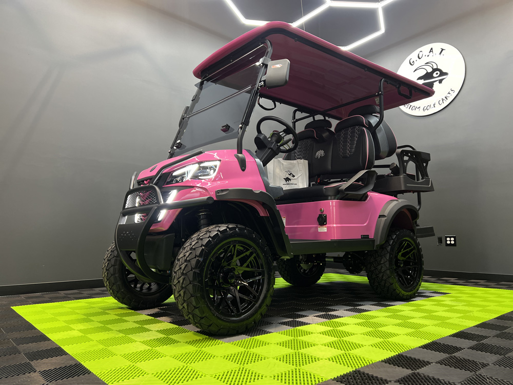 2024 MammothEV XR4 Gloss “Barbie” Pink With Black Seats and Matching Stitch