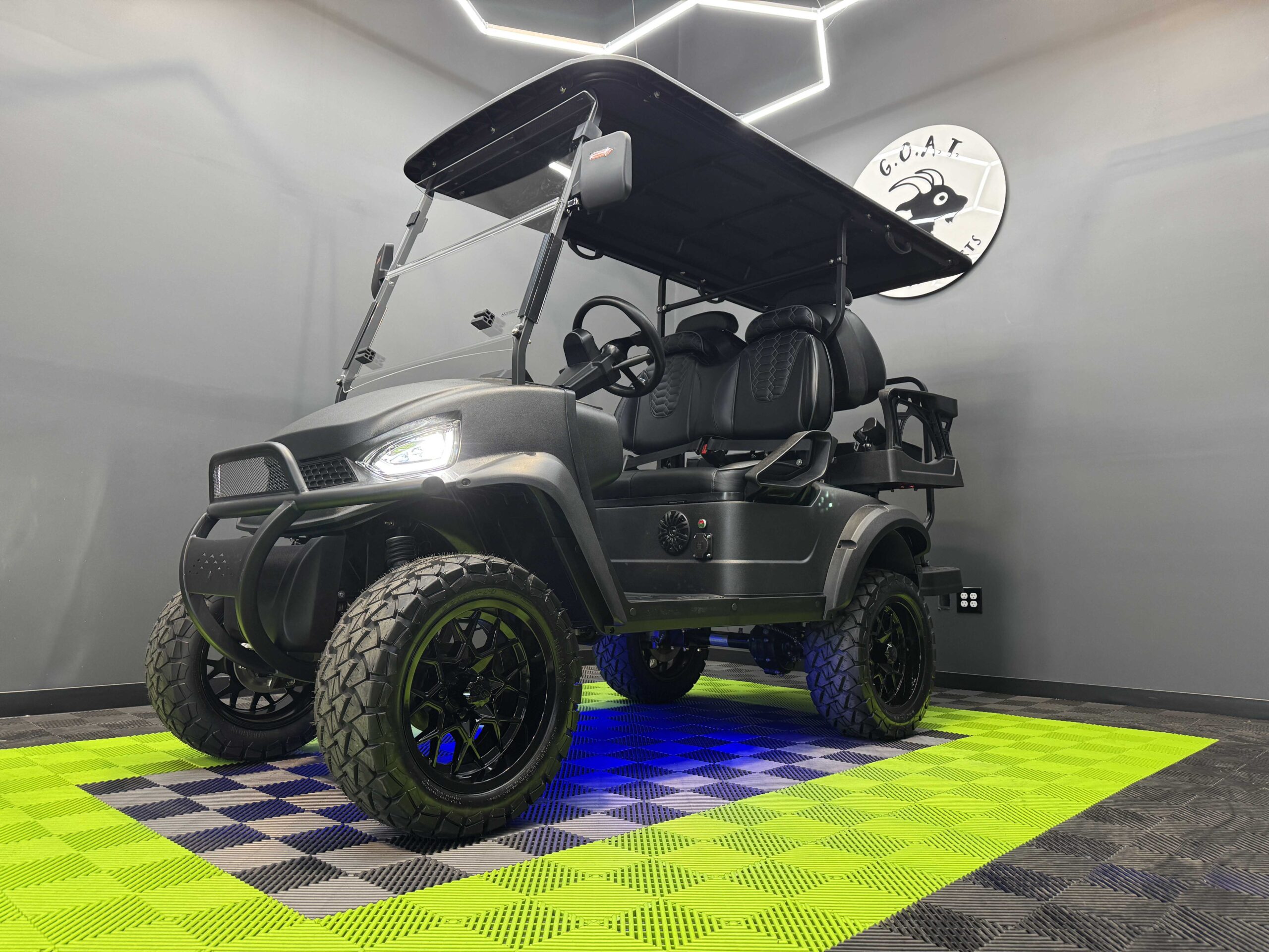 2025 MammothEV X4 Matte Black Kevlar Paint Black Seats Grey Stitching