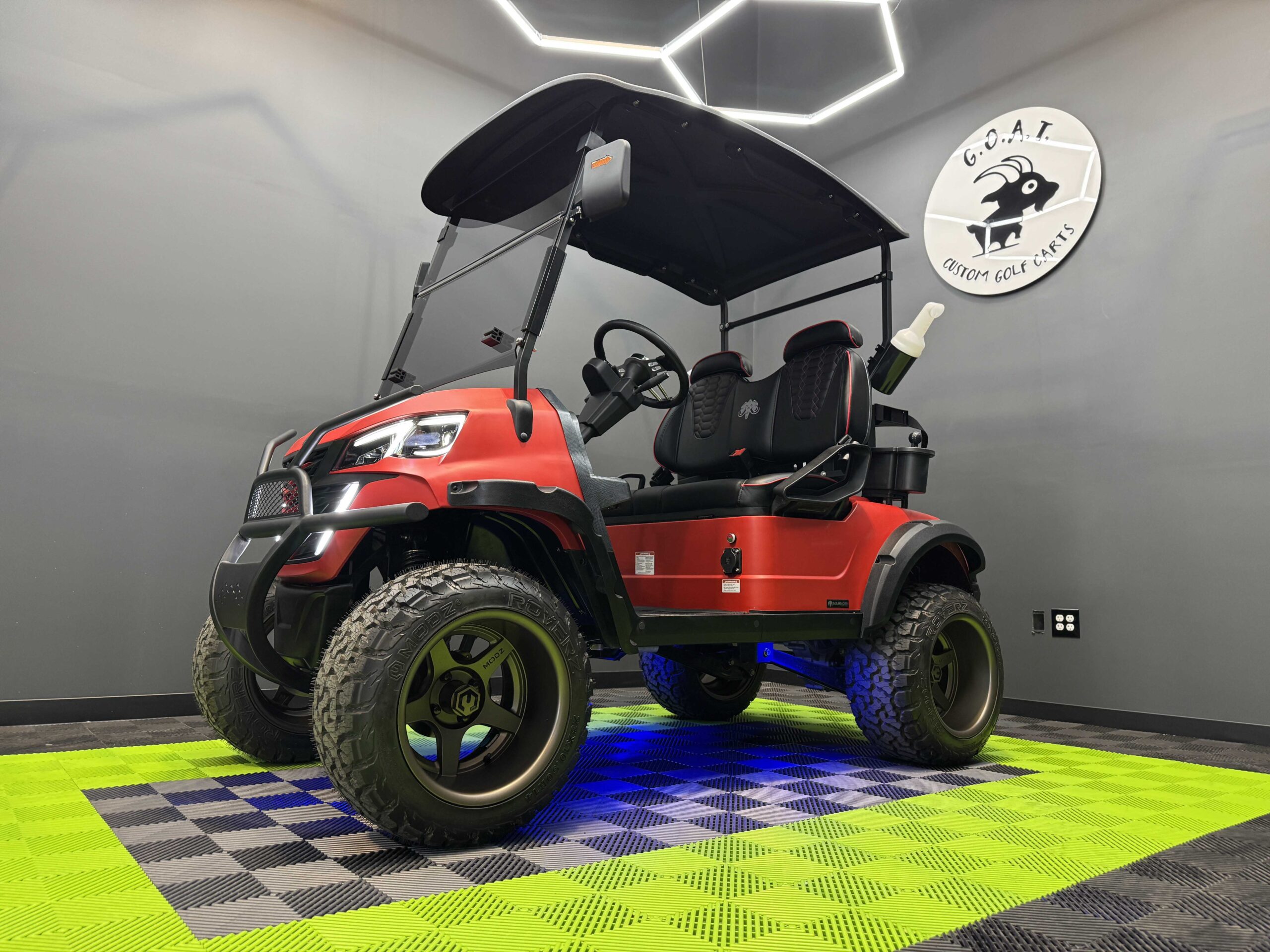 (DEMO MODEL) 2025 MammothEV XR2 Matte Orange-ish Red Deep Dish Bronze Wheels