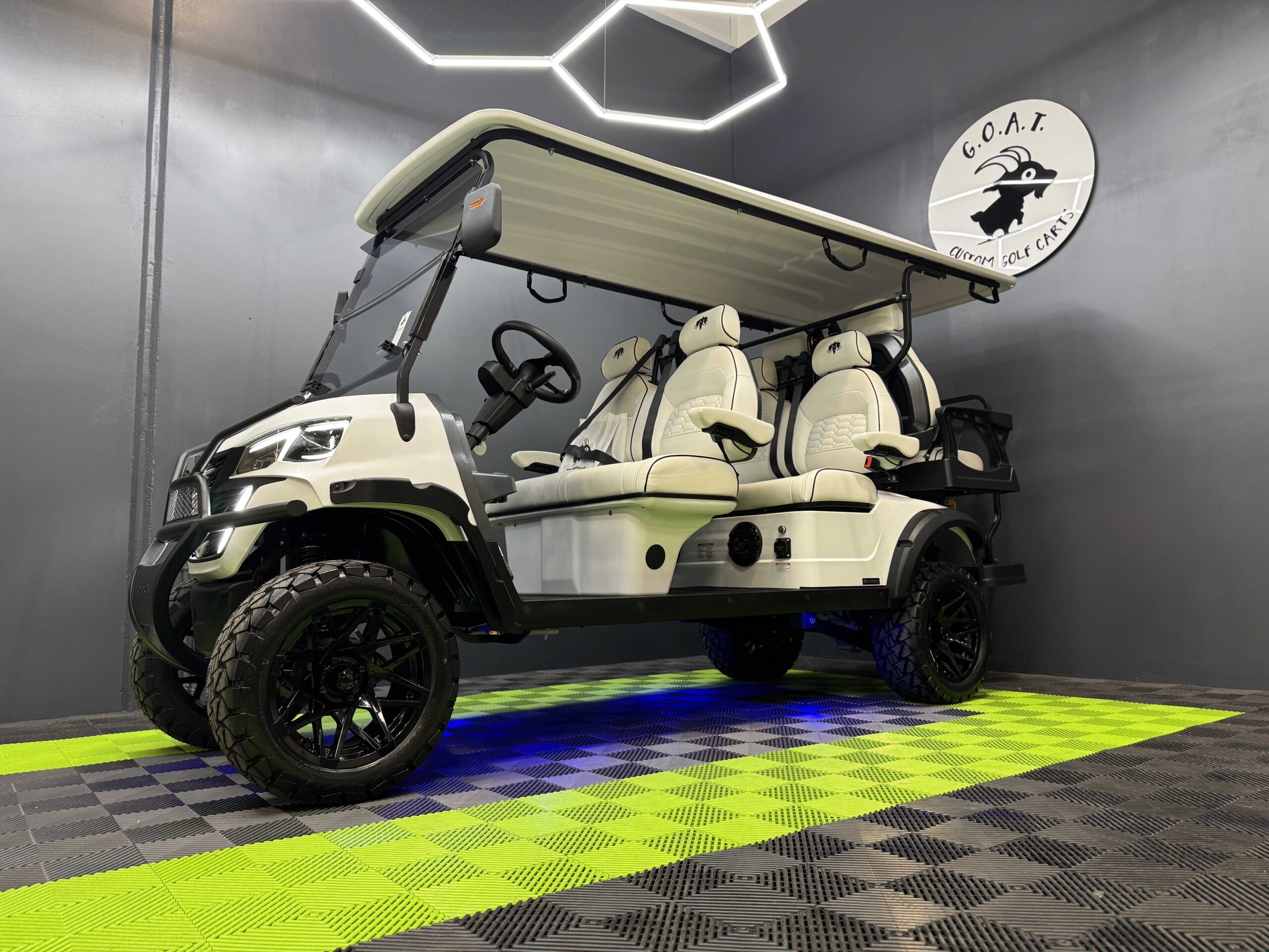 2025 MammothEV XR6 Matte White With White Seats & Black Stitch