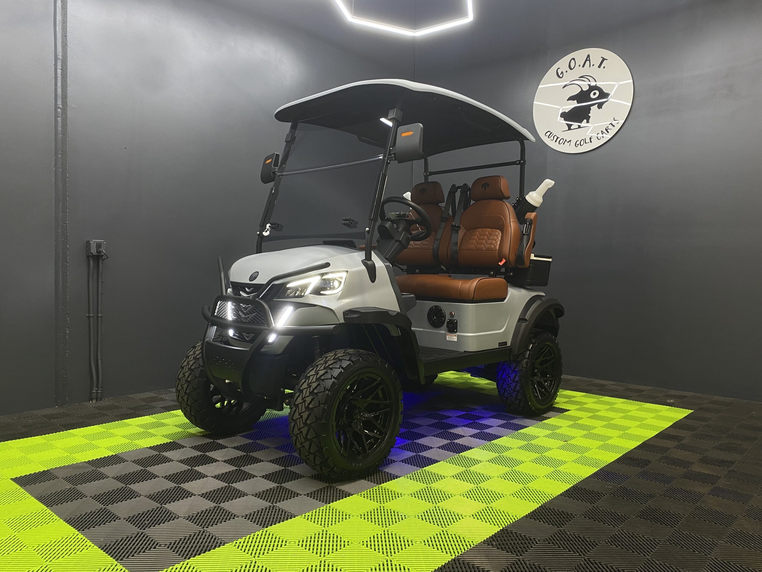2025 MammothEV XR2 Matte Silver With Peanut Butter Seats Black Stitching