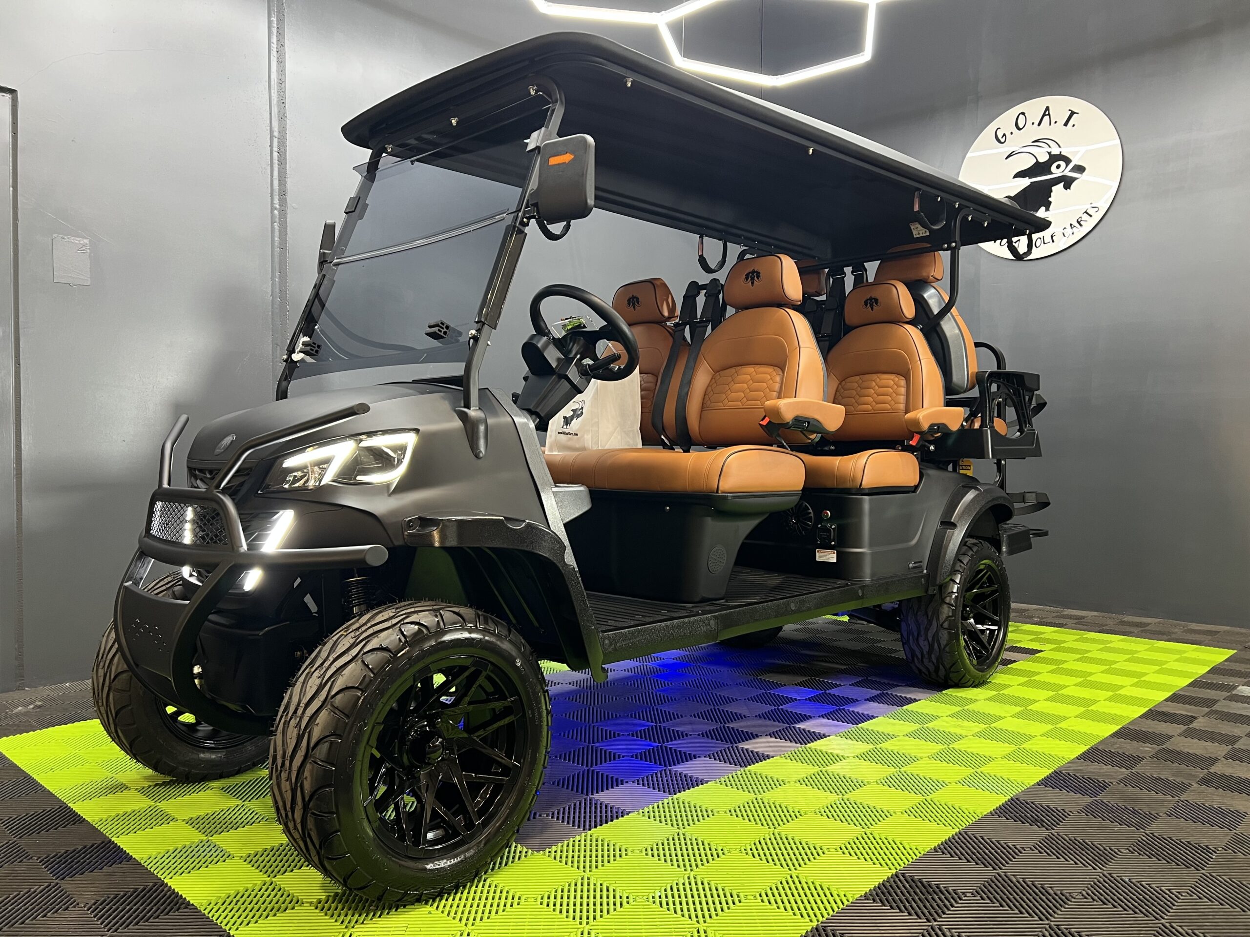 (Coming Soon!) 2025 MammothEV XR6 Matte Black / Brown Seats / Black Stitching