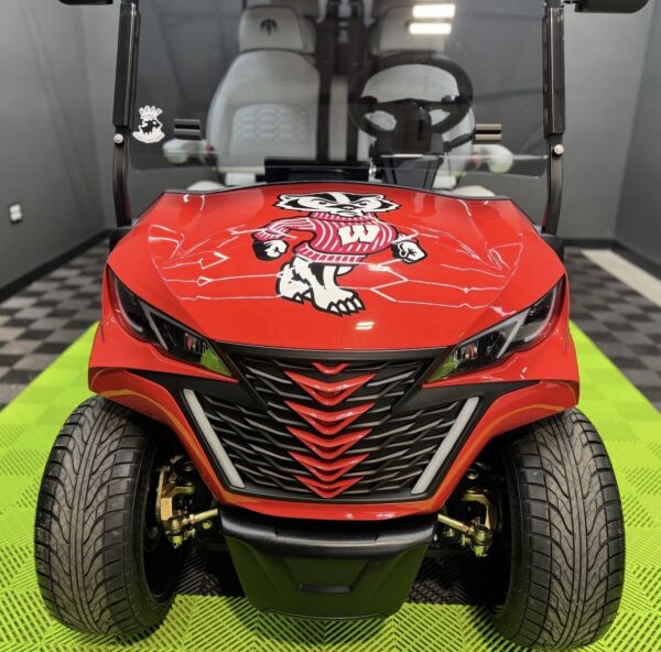 Wisconsin Badgers custom golf cart by GOAT Golf Carts