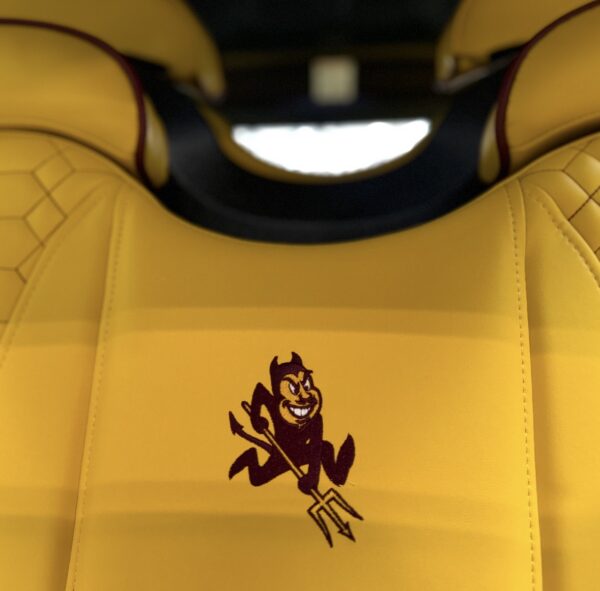 Arizona State Sun Devils custom golf cart by GOAT Golf Carts