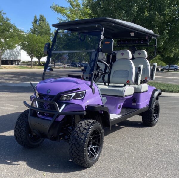Purple custom cart