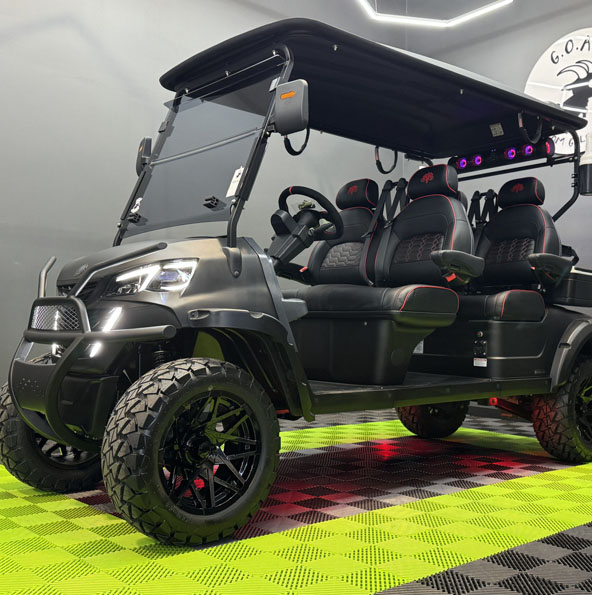 Blacked-out custom cart