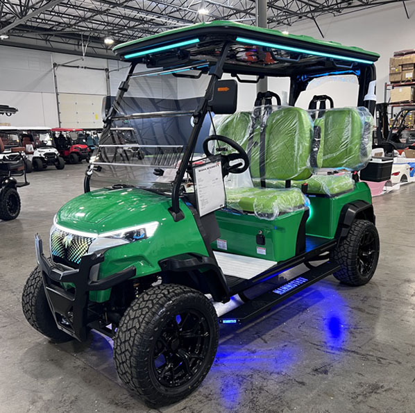 Money green 2026 MammothEV XR4F custom golf cart delivered to Tabernacle, NJ