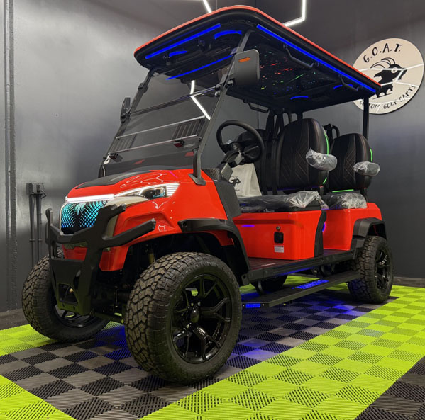 LED-lit MammothEV XR4F custom golf cart delivered to Boulder, CO