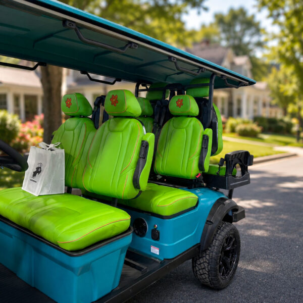 Mystery Machine custom golf cart by GOAT Golf Carts