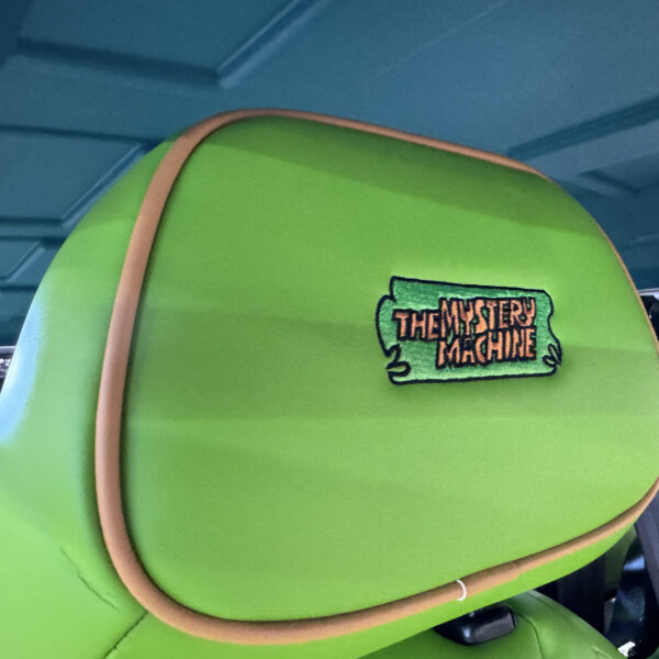 Mystery Machine custom golf cart by GOAT Golf Carts