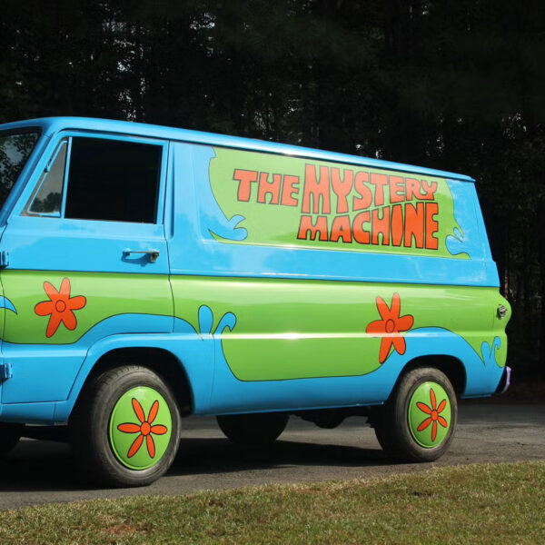 Mystery Machine custom golf cart by GOAT Golf Carts