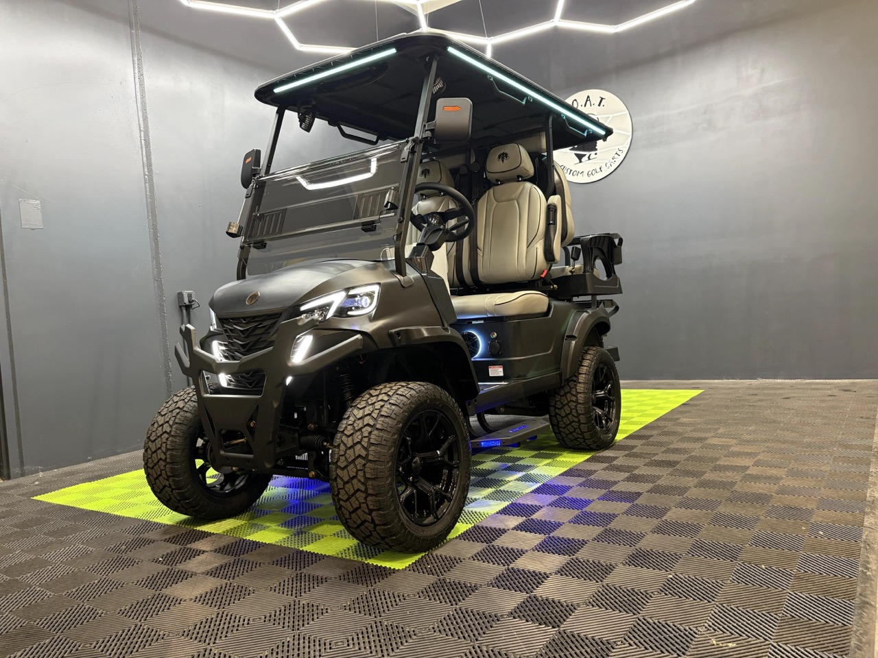 Champagne bronze MammothEV XR4 custom golf cart with cream interior delivered to Warrenton, VA
