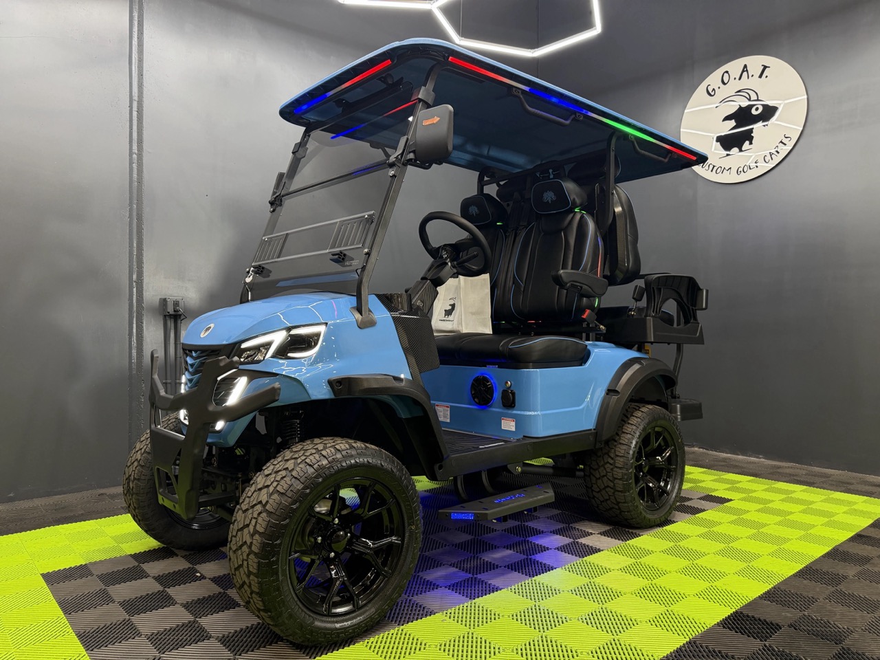 2026 MammothEV XR4 — Gloss Baby Blue / Black Seats / Color Match Stitch photo 1