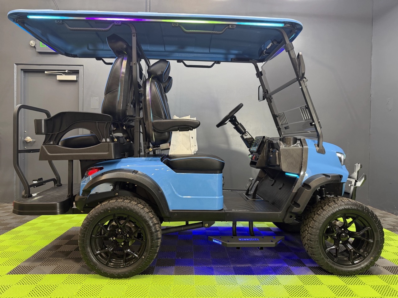 2026 MammothEV XR4 — Gloss Baby Blue / Black Seats / Color Match Stitch photo 5