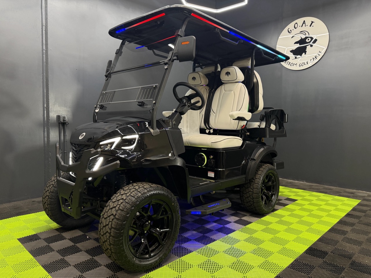 2026 MammothEV XR4 — Gloss Black / White Seats / Black Stitch photo 1