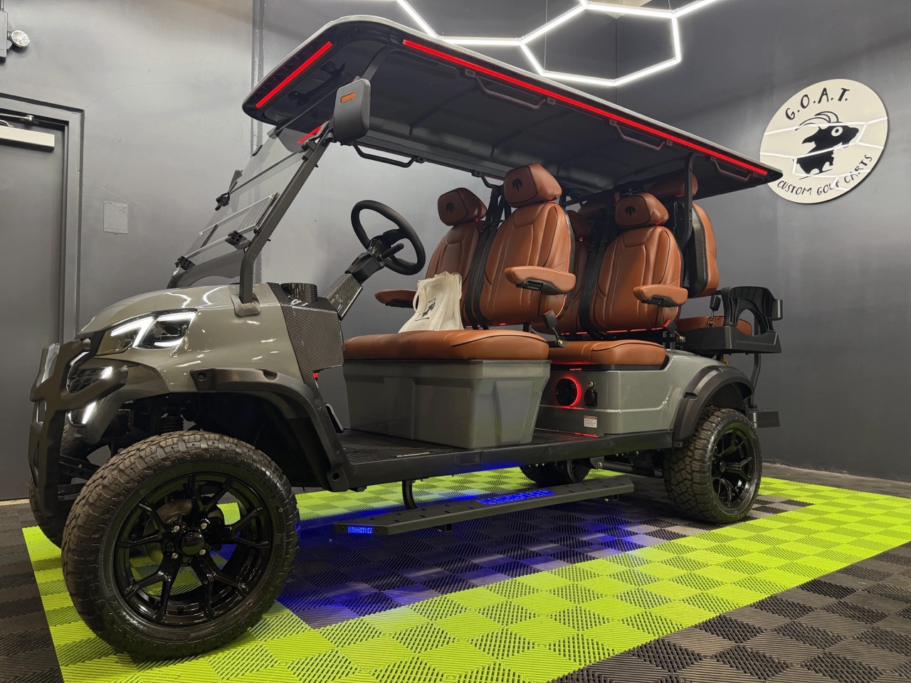 2026 MammothEV XR6 — Gloss Iron Gray / Peanut Butter Brown Seats / Black Stitch photo 2