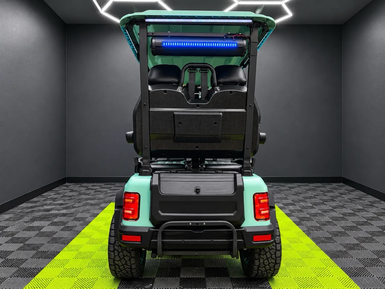 2027 MammothEV XR4F — Matte Turquoise / Black Seats / Color Match Stitch photo 3