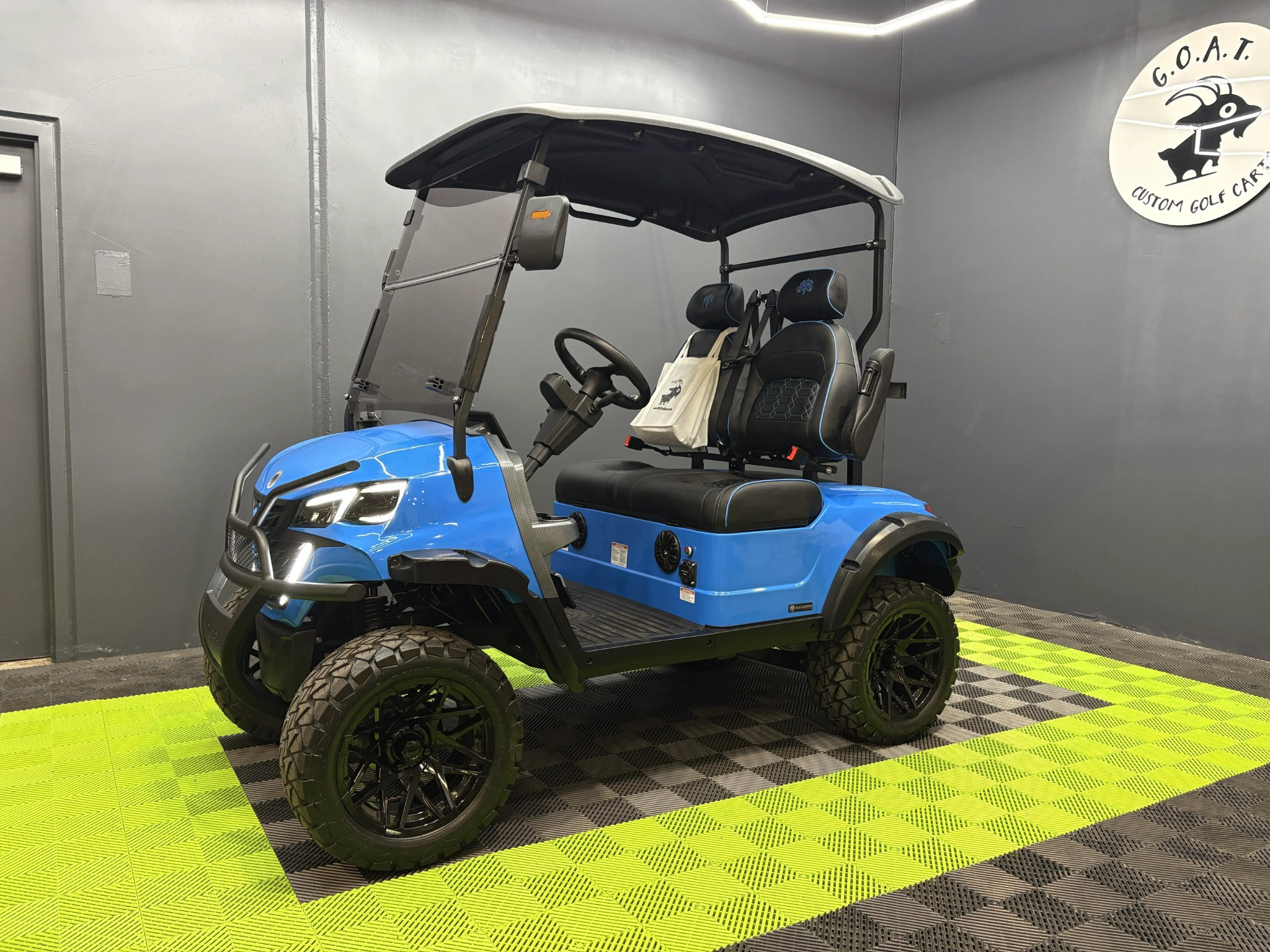 2026 MammothEV XR2 — Gloss Sky Blue / Black Seats / Color Matched Stitching photo 2
