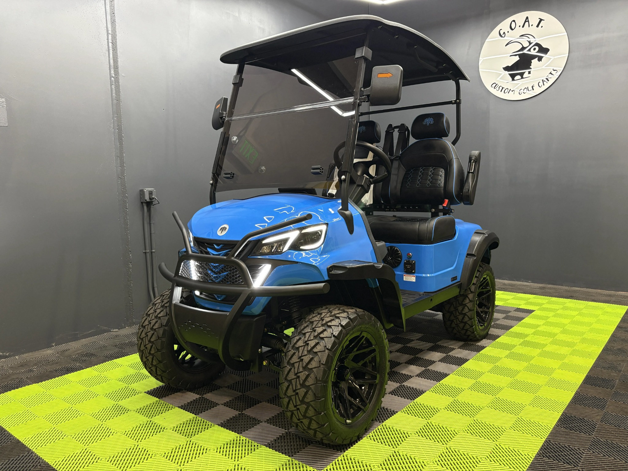 2026 MammothEV XR2 — Gloss Sky Blue / Black Seats / Color Matched Stitching